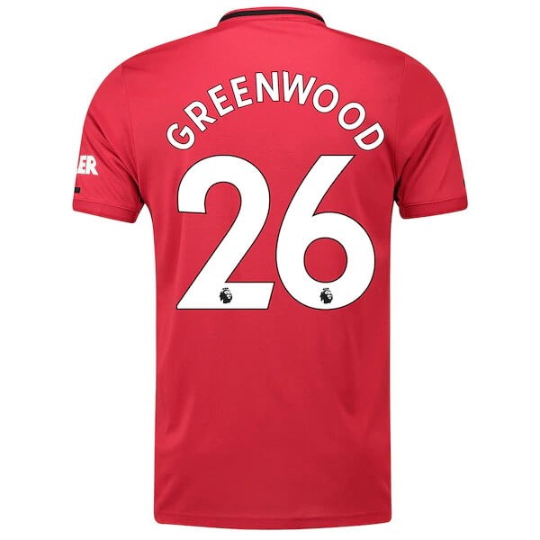 Camiseta Manchester United NO.26 Greenwood Replica Primera Ropa 2019/20 Rojo